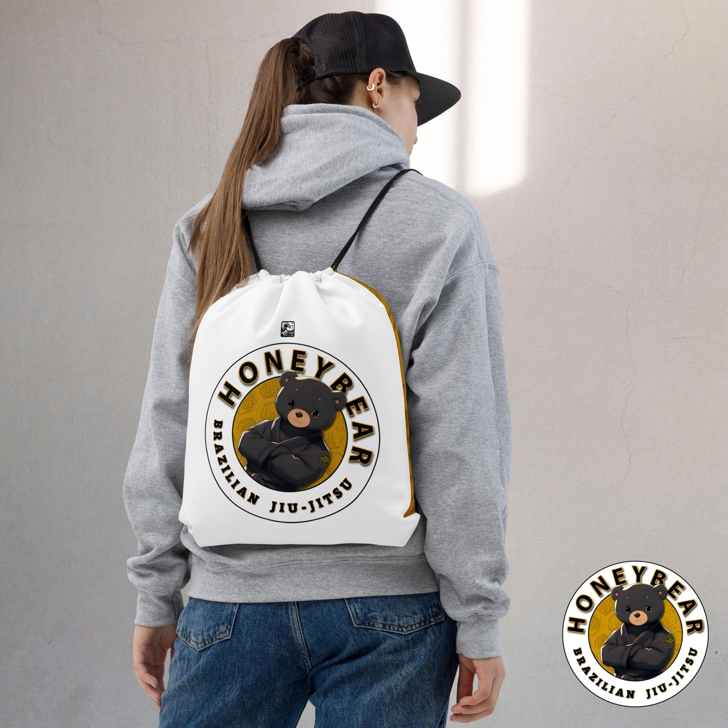 HBJJ "Honeybear" Wave One Drawstring Bag