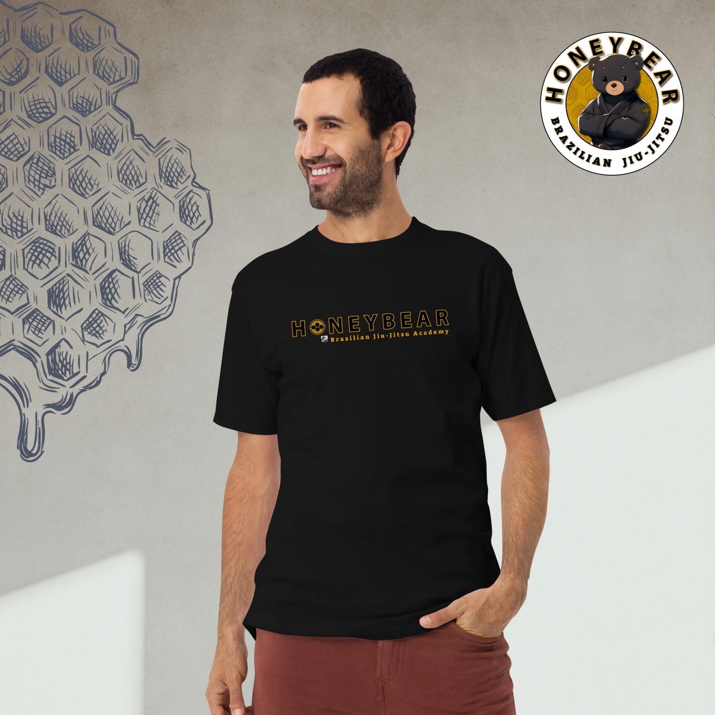 HBJJ "Honeybear" Wave One Men’s Premium Heavyweight Tee